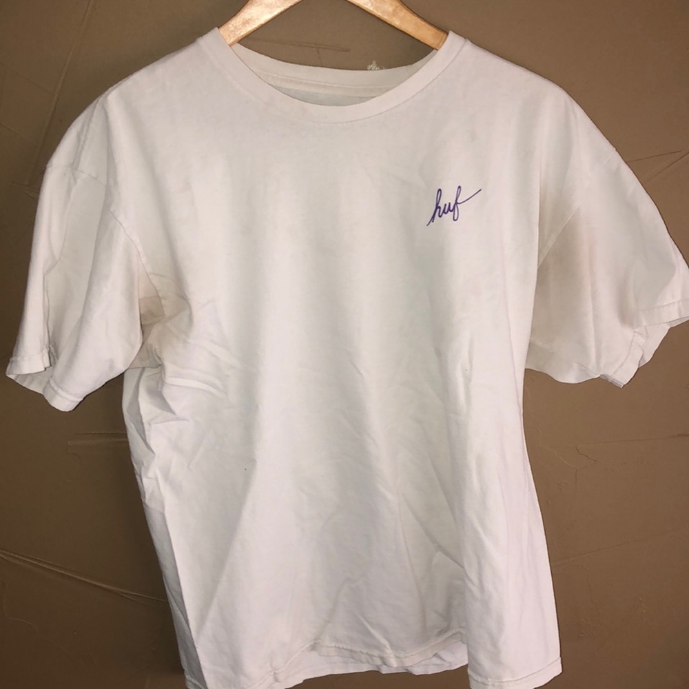 White Short Sleeve Huff Tee
